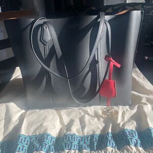 Tory Burch Perry Triple Compartment Tote in Black
